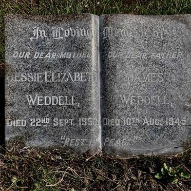 WEDDELL James -1945 & Jessie Elizabeth -1958