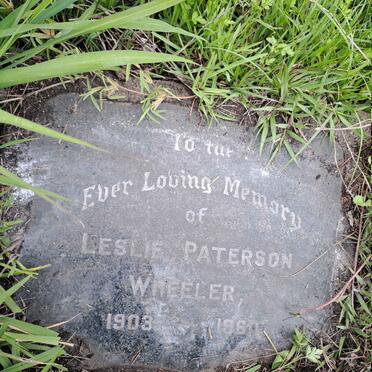 WHEELER Leslie Paterson 1903-1960
