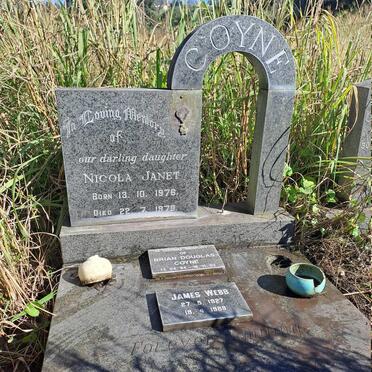 WEBB James 1927-1988 :: COYNE Brian Douglas 1954-2002 :: COYNE Nicola Janet 1976-1978
