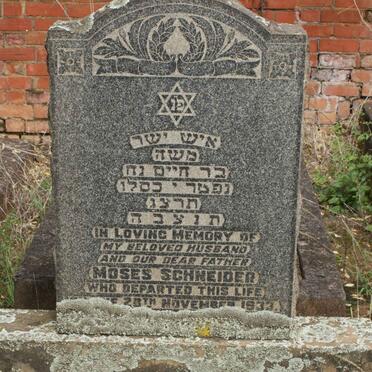 SCHNEIDER Moses -1933