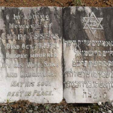 ESSERS Chaim -1938