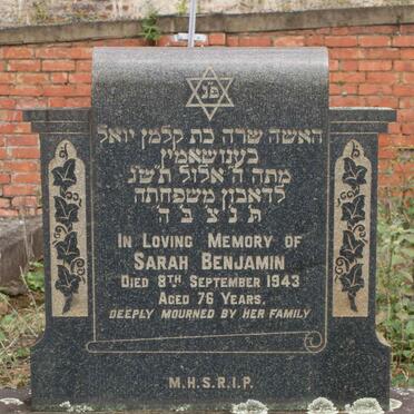 BENJAMIN Sarah -1943