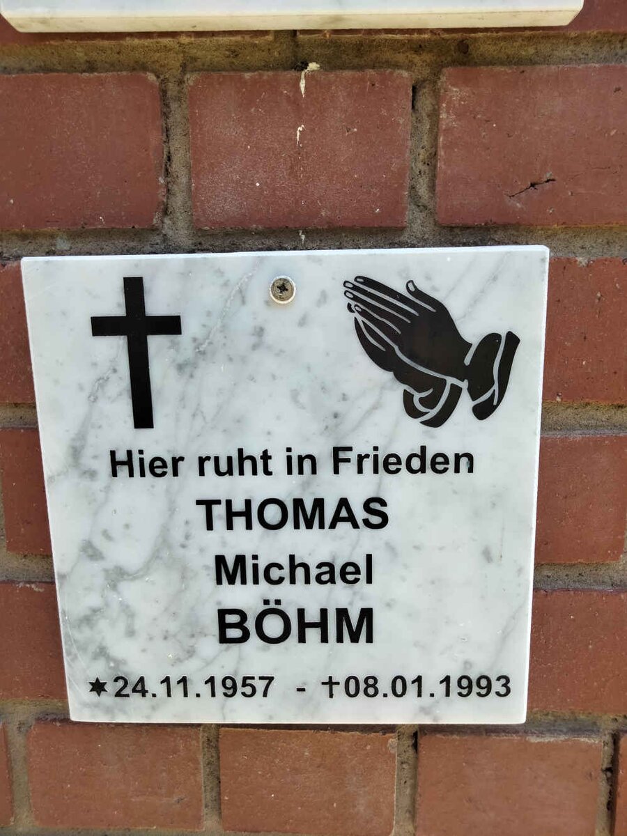 BOHM Thomas Michael 1957-1993