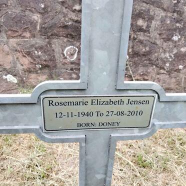 JENSEN Rosemarie Elizabeth nee DONEY 1940-2010