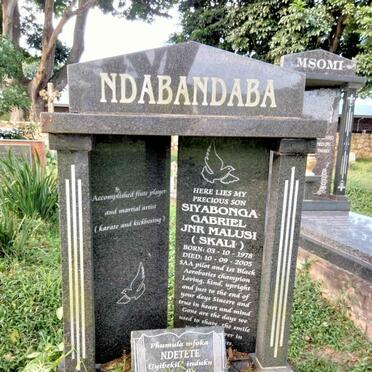 NDABANDABA Siyabonga Gabriel Jnr Malusi 1978-2005