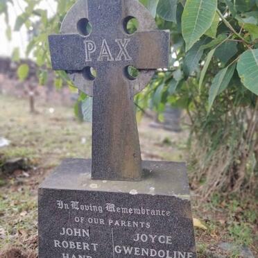 HAND John Robert -1973 & Joyce Gwendoline -1978