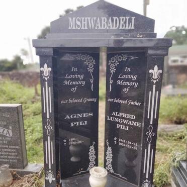 PILI Agnes 1901-1975 :: PILI Alfred Lungwane 1941-2010