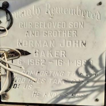 BAKER Norman John 1962-1983