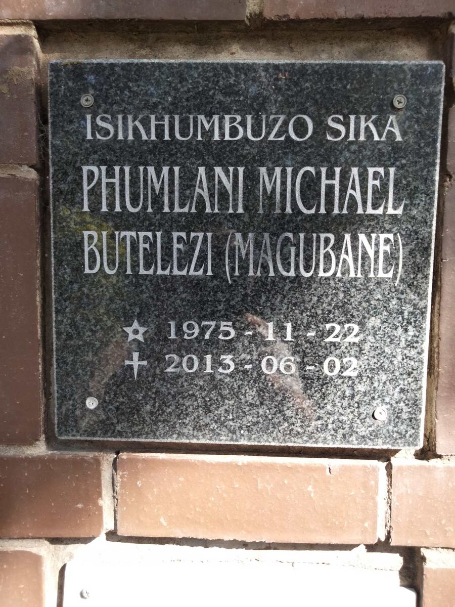 BUTELEZI Phumlani Michael 1975-2013