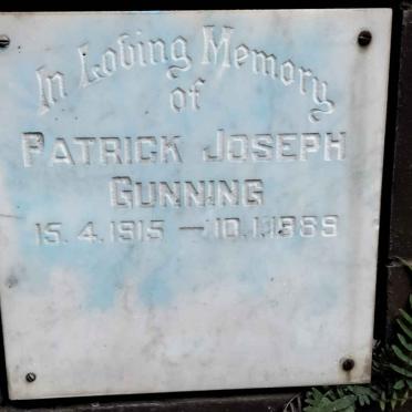 GUNNING Patrick Joseph 1915-1989