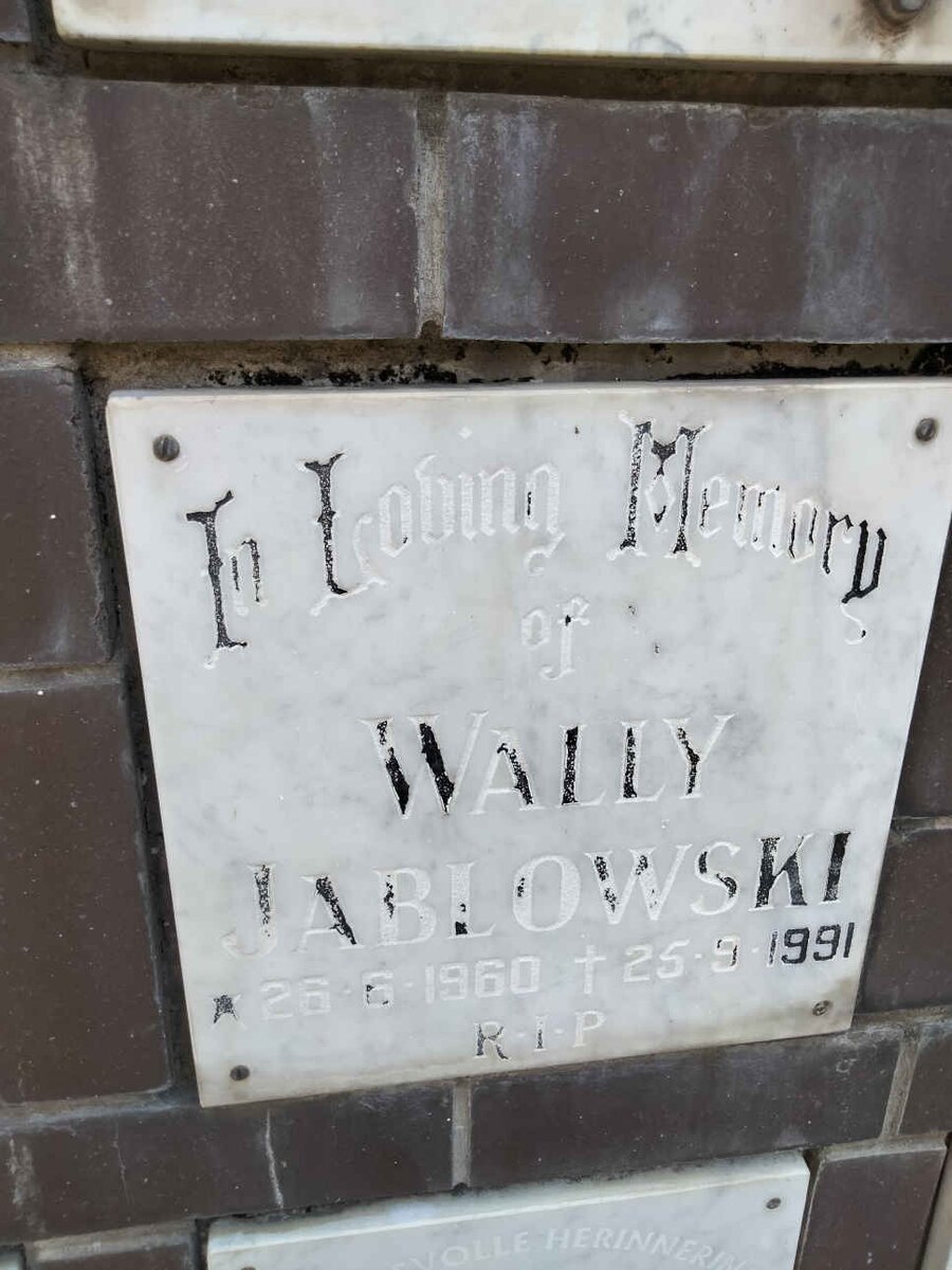 JABLOWSKI Walley 1960-1991