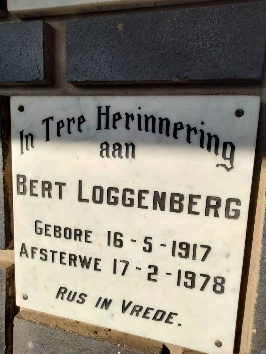 LOGGENBERG Bert 1917-1978