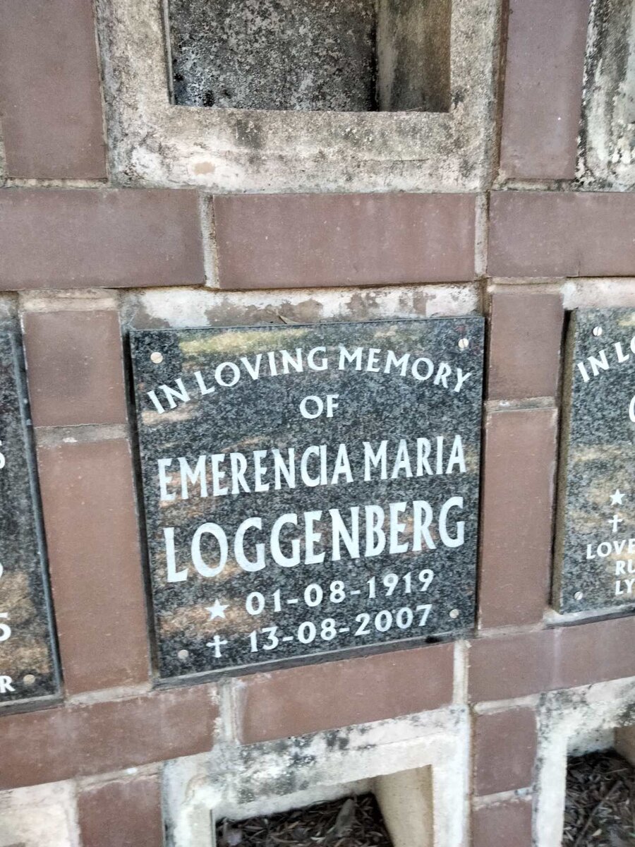LOGGENBERG Emerencia Maria 1919-2007