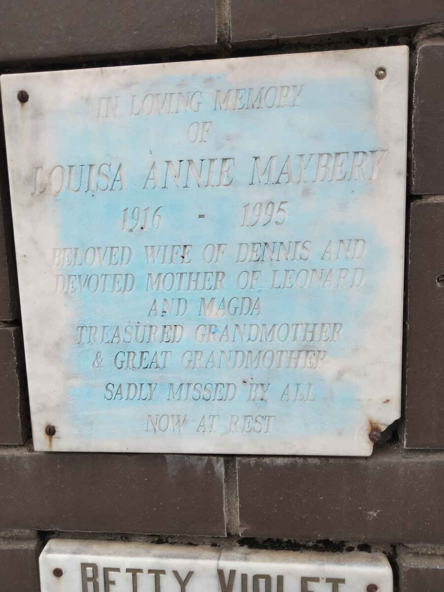 MAYBERY Louisa Annie 1916-1995