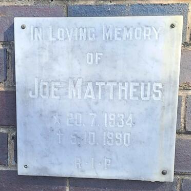 MATTHEUS Joe 1934-1990