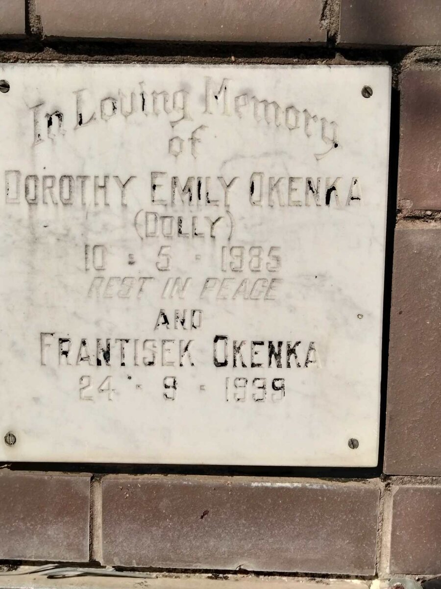 OKENKA Frantisek -1999 &amp; Dorothy Emily -1985