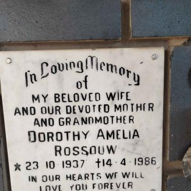 ROSSOUW Dorothy Amelia 1937-1986