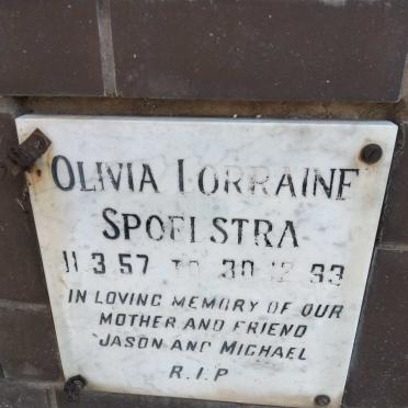 SPOELSTRA Olivia Lorraine 1957-1993