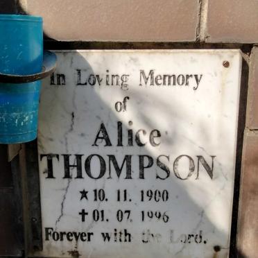 THOMPSON Alice 1900-1996