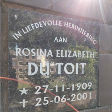TOIT Rosina Elizabeth, du 1909-2001