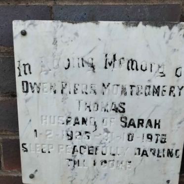 THOMAS Owen Piers Montgomery 1925-1976