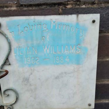 WILLIAMS Lilian 1902-1984