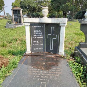 ACKERMAN Harry William George 1941-1998