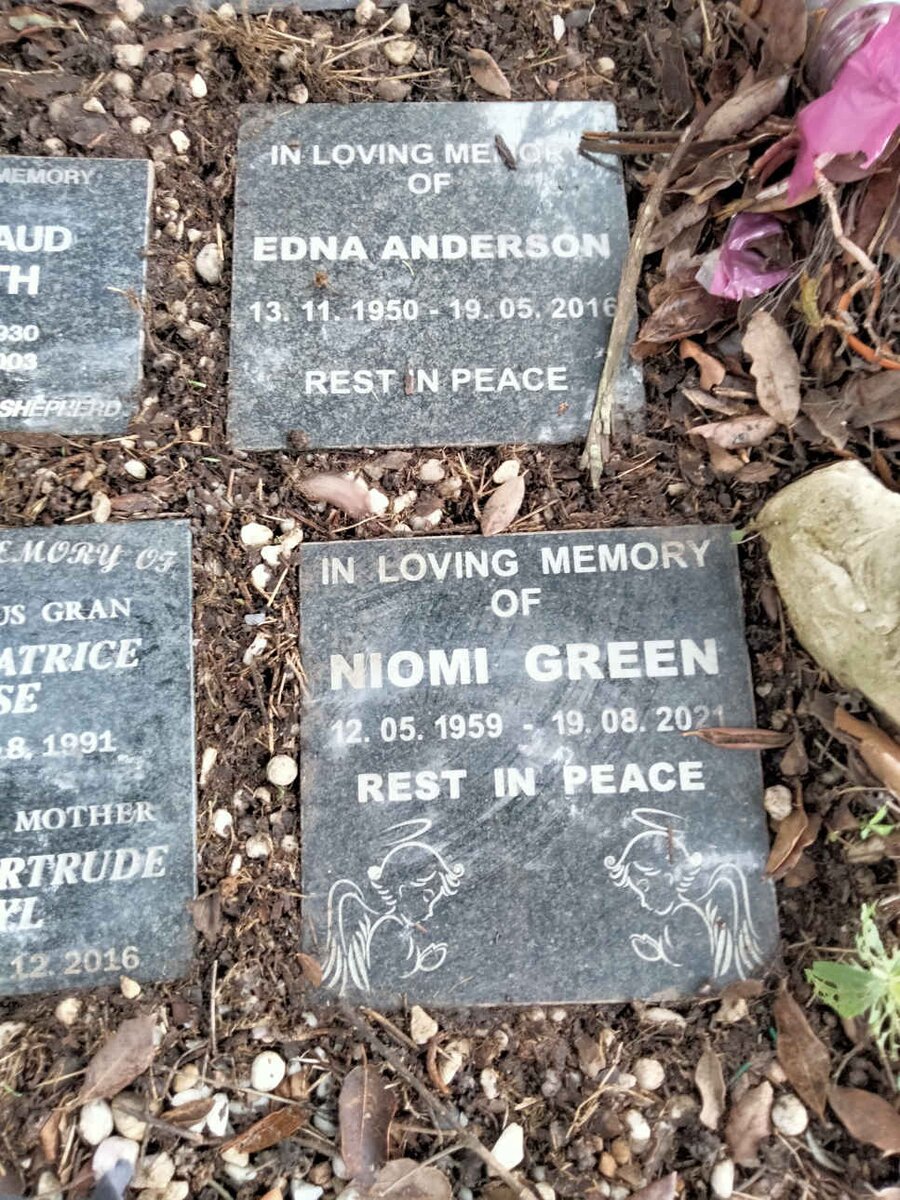 ANDERSON Edna 1950-2016 :: GREEN Niomi 1959-2021