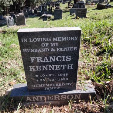 ANDERSON Francis Kenneth 1948-1990