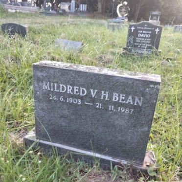 BEAN Mildred V.H. 1903-1987