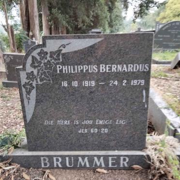 BRUMMER Philippus Bernardus 1919-1979