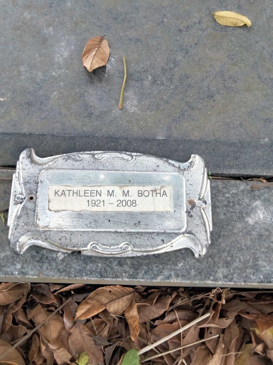 BOTHA Kathleen M.M. 1921-2008