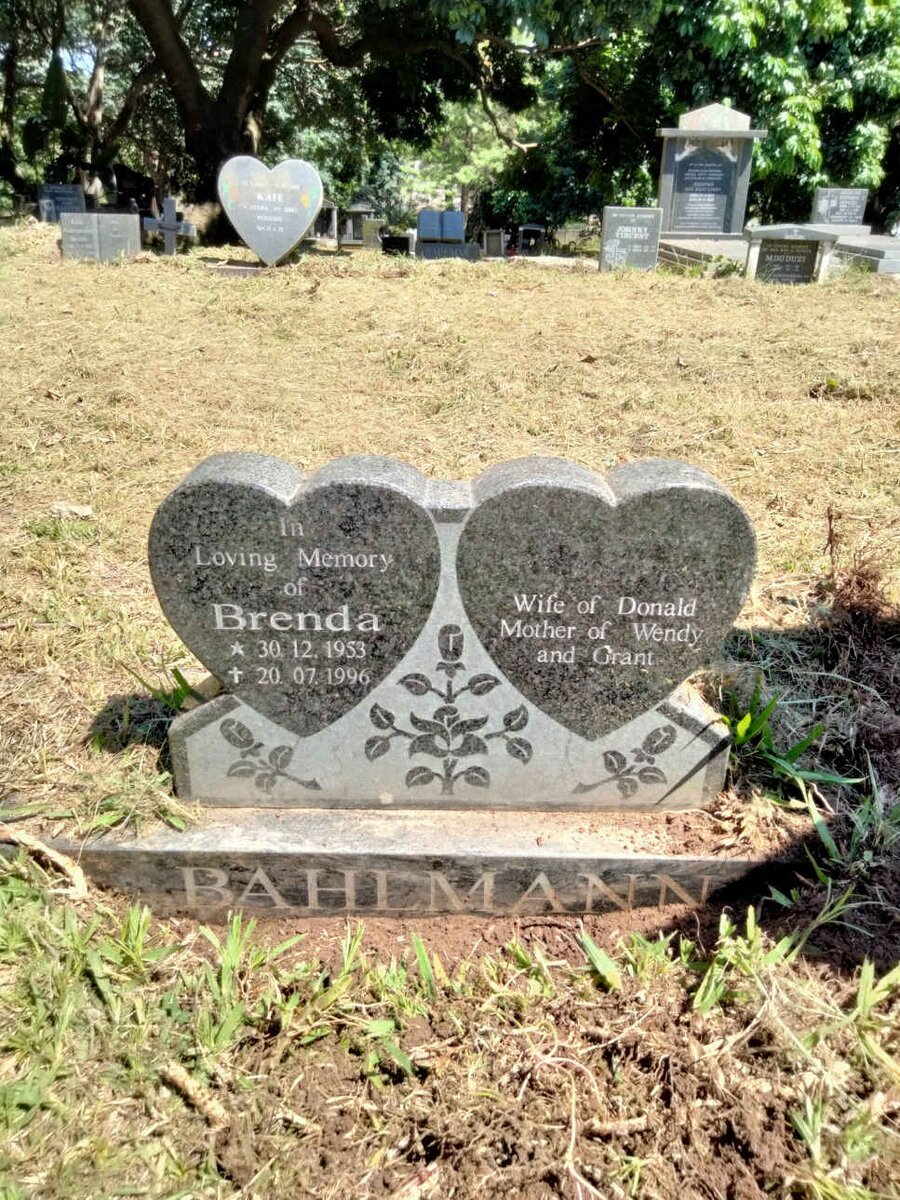 BAHLMANN Brenda 1953-1996