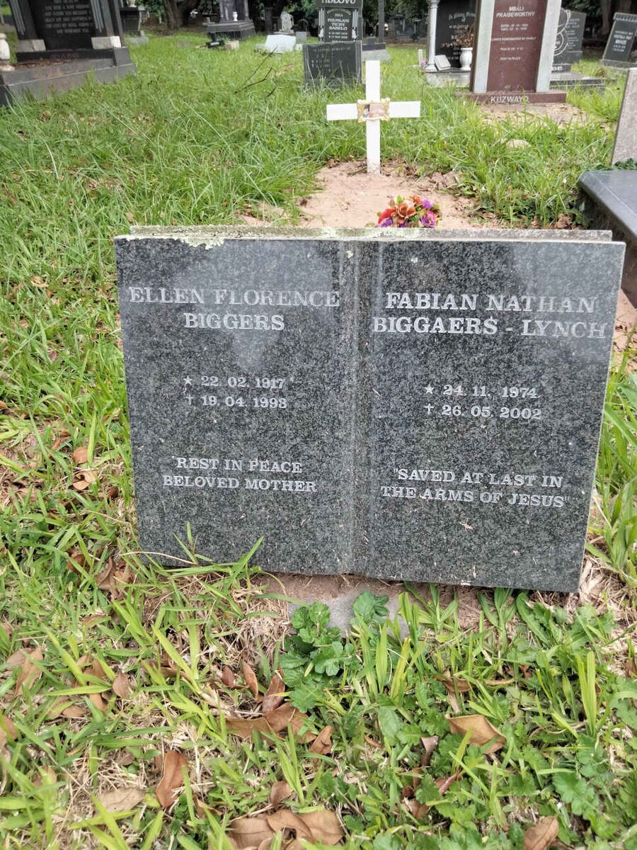 BIGGERS Ellen Florence 1917-1998 :: BIGGAERS-LYNCH Fabian Nathan 1974-2002