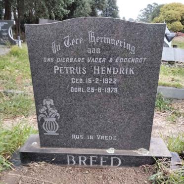 BREED Petrus Hendrik 1922-1978