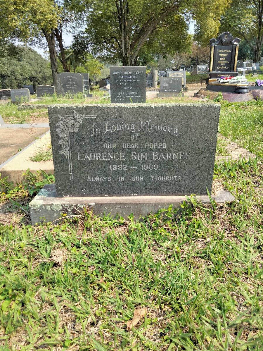 BARNES Laurence Sim 1892-1969