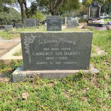 BARNES Laurence Sim 1892-1969