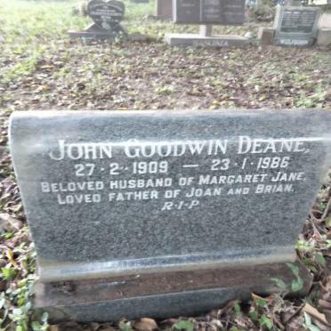 DEANE John Goodwin 1909-1986