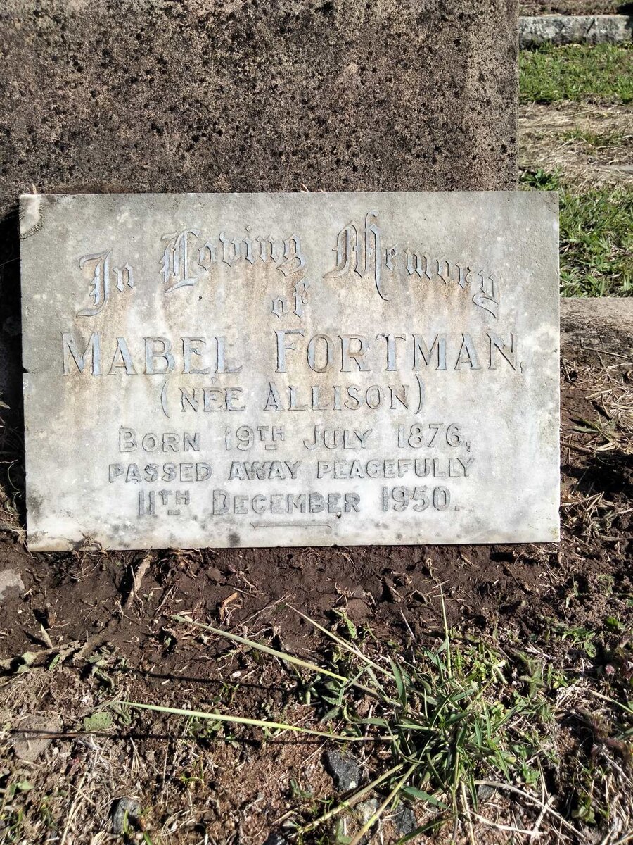 FORTMAN Mabel nee ALLISON 1876-1950