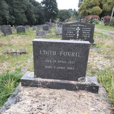 FOURIE Edith 1921-1982