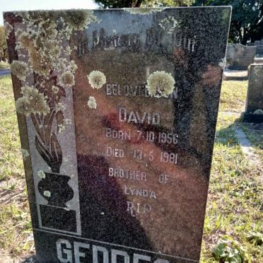 GEDDES David 1956-1981