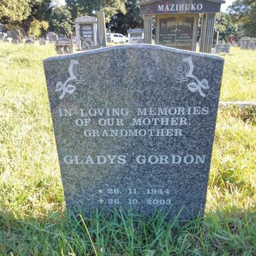 GORDON Gladys 1944-2003