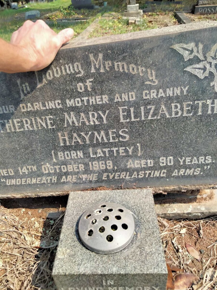 HAYMES Catherine Mary Elizabeth nee LATTEY  -1969