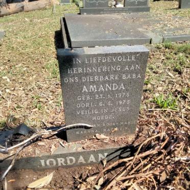 JORDAAN Amanda 1975-1975