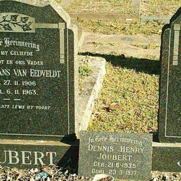 JOUBERT Johan Frans van Eedveldt 1906-1963 &amp;  Annetta Helena 1908-1992 :: JOUBERT Dennis Henry 1935-1977