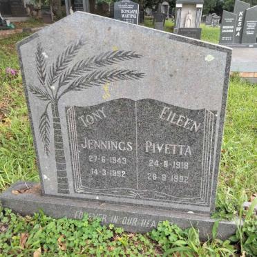 JENNINGS Tony 1943-1992 :: PIVETTA Eileen 1918-1992
