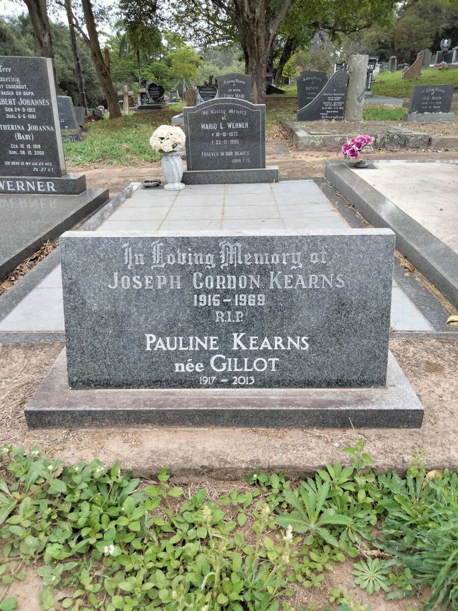 KEARNS Joseph Gordon 1915-1969 &amp; Pauline GILLOT 1917-2013