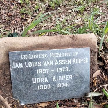 KUIPER Jan Louis van Assen 1897-1973 &amp; Dora 1900-1974