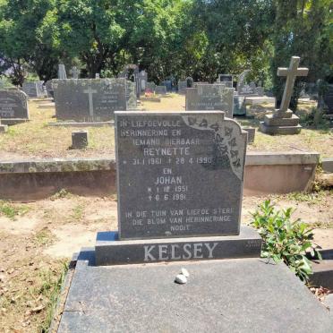 KELSEY Johan 1951-1991 &amp; Reynette 1961-1990