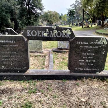 KOEKEMOER Petrus Jacobus 1910-1986 &amp; Margaret 1916-1972